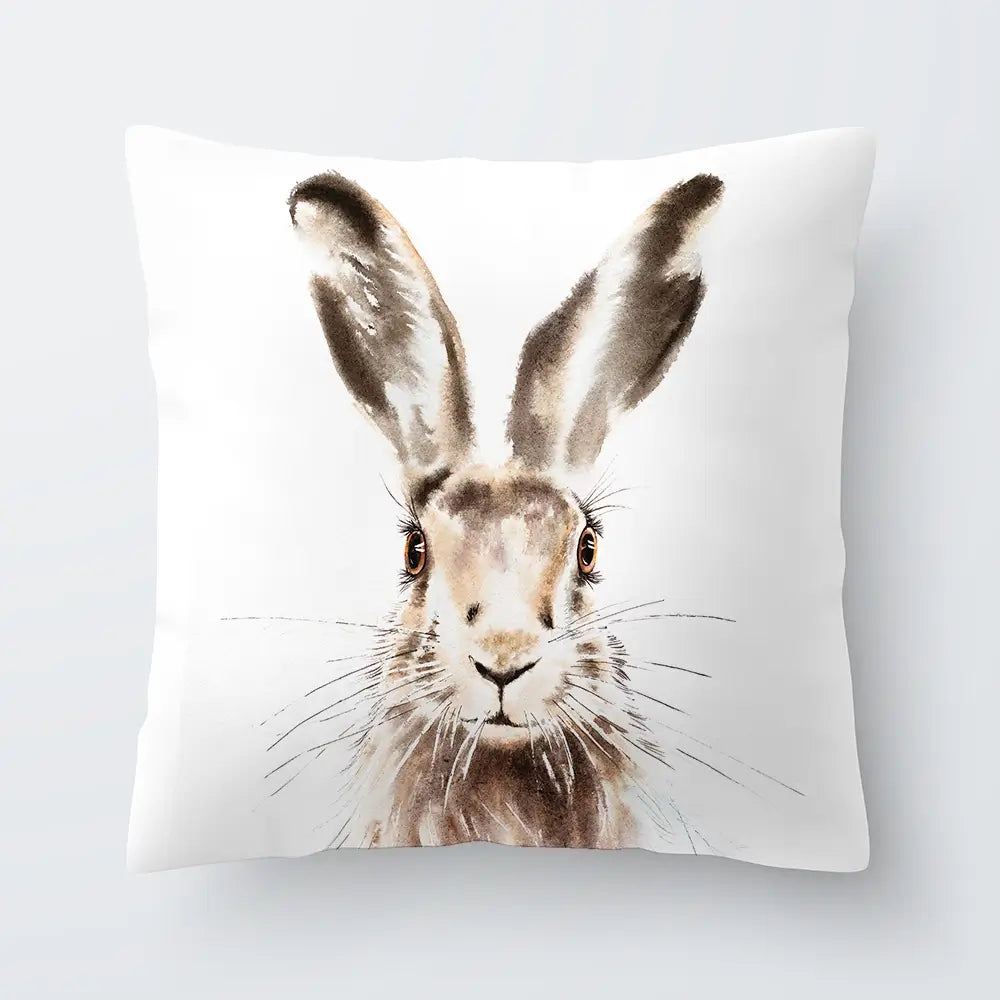 Harry The Hare Cushion Harry The Hare Cushion wall art product Art Print Shop
