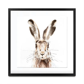 Harry The Hare Square Framed Art Print Harry The Hare Square Framed Art Print wall art product Art Print Shop