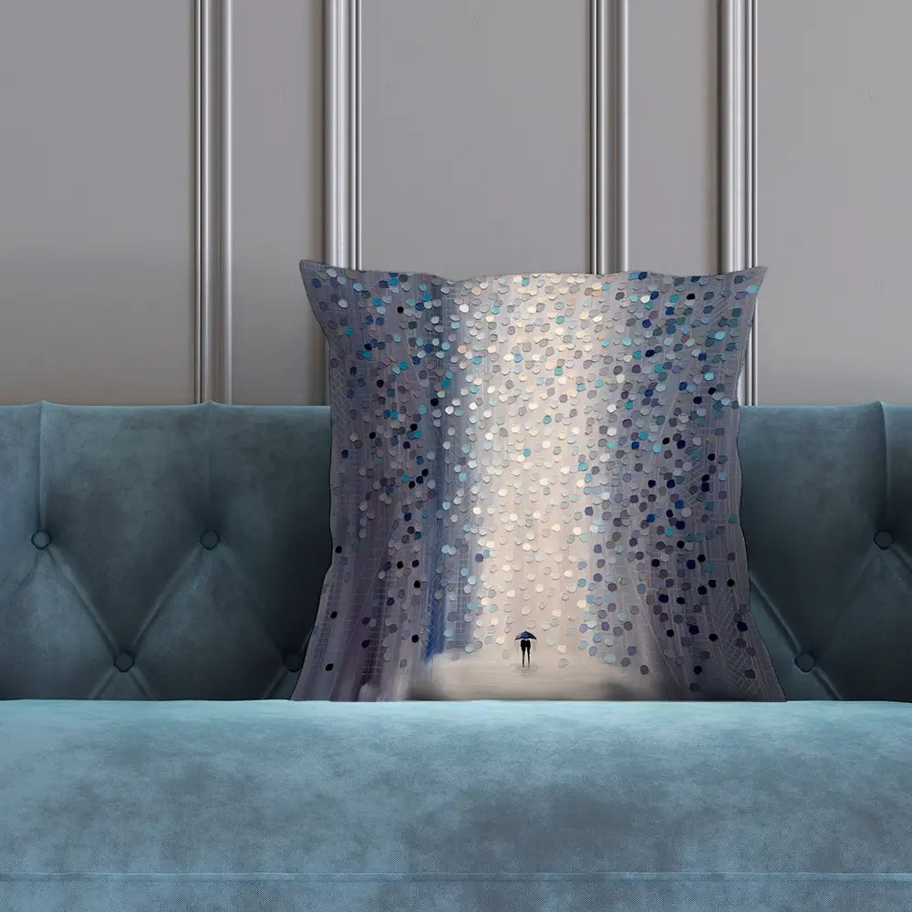 Hazy Rain Cushion Hazy Rain Cushion wall art product Ekaterina Ermilkina