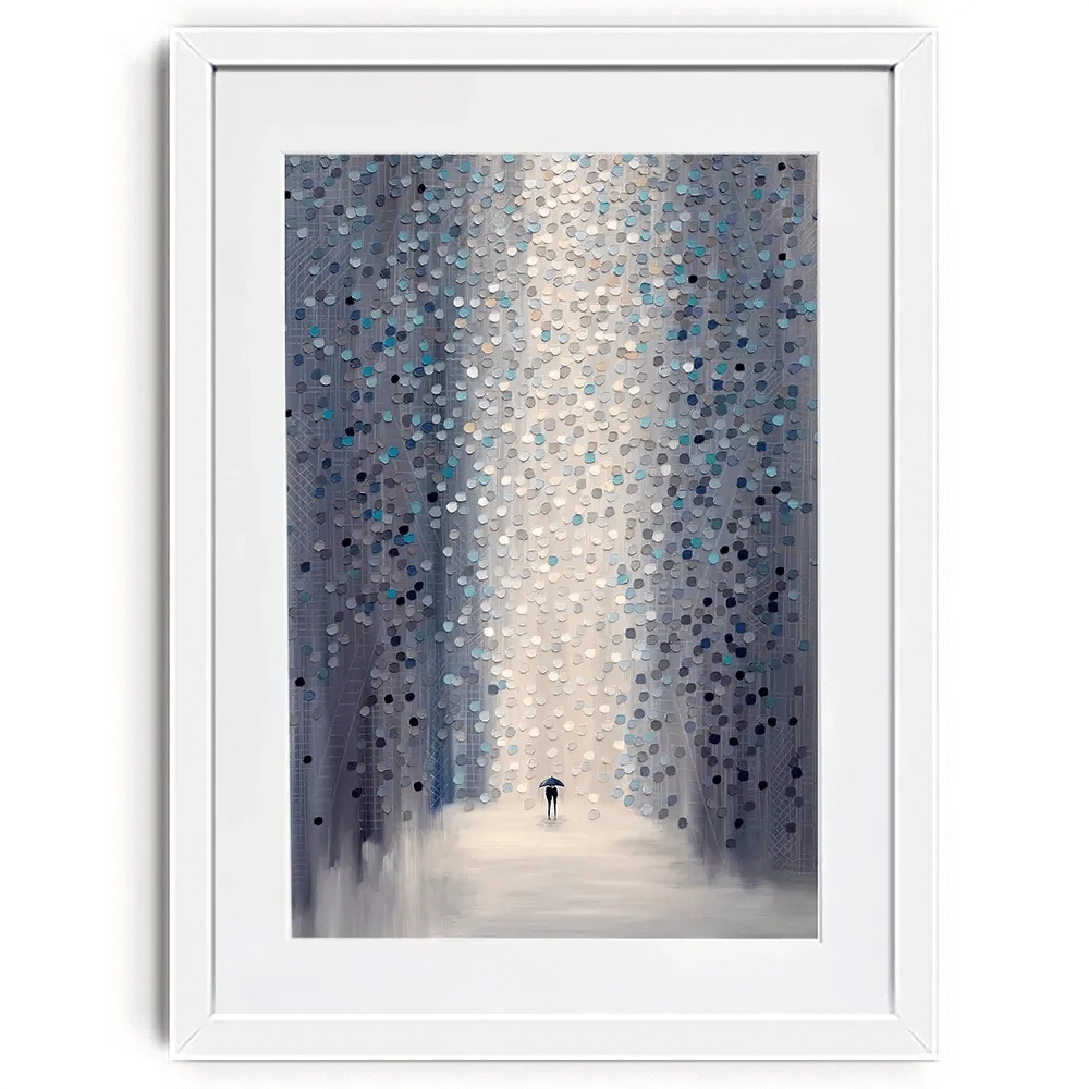 Hazy Rain Framed Art Print Hazy Rain Framed Art Print wall art product Ekaterina Ermilkina