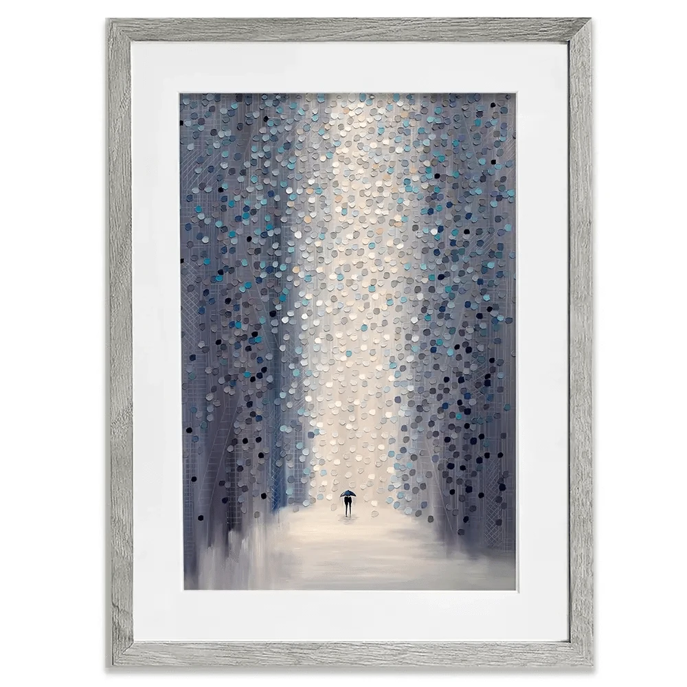 Hazy Rain Framed Art Print Hazy Rain Framed Art Print wall art product Ekaterina Ermilkina
