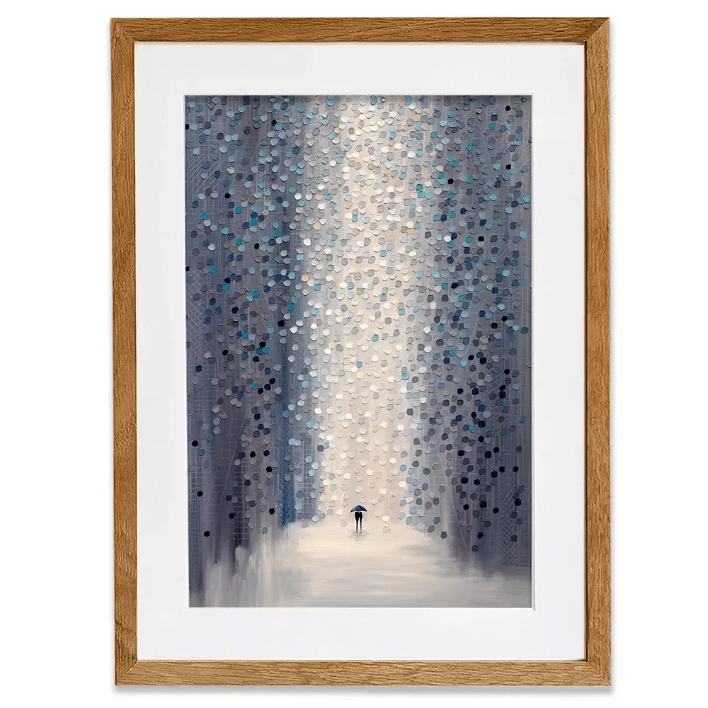 Hazy Rain Framed Art Print Hazy Rain Framed Art Print wall art product Ekaterina Ermilkina