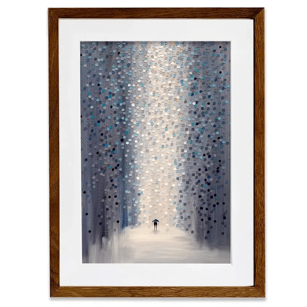 Hazy Rain Framed Art Print Hazy Rain Framed Art Print wall art product Ekaterina Ermilkina