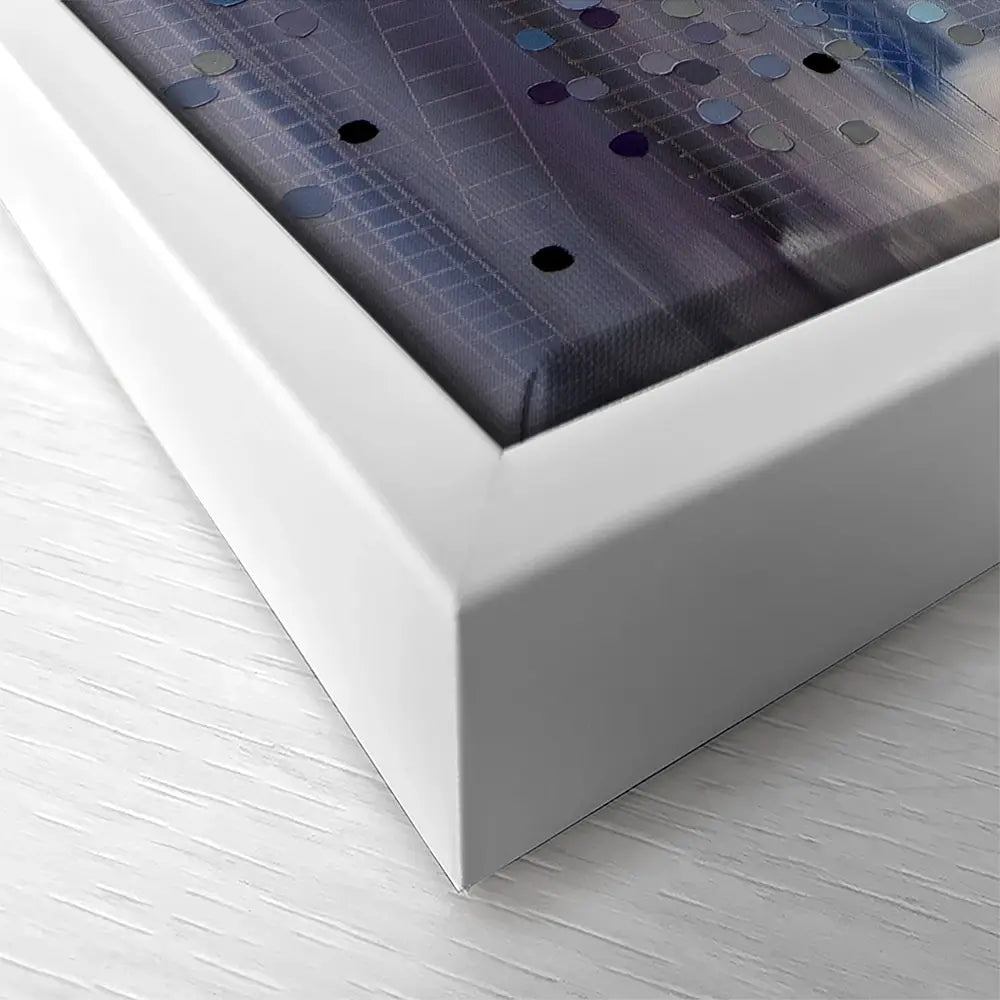 Hazy Rain Square Canvas Print Hazy Rain Square Canvas Print wall art product Ekaterina Ermilkina