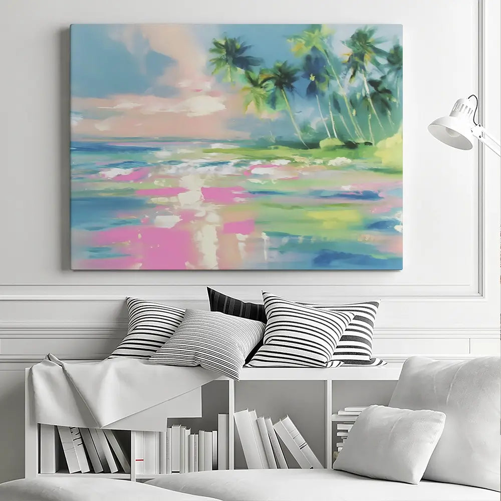 Hazy Sea View Canvas Print Hazy Sea View Canvas Print wall art product Franklyn Gregory - Independent