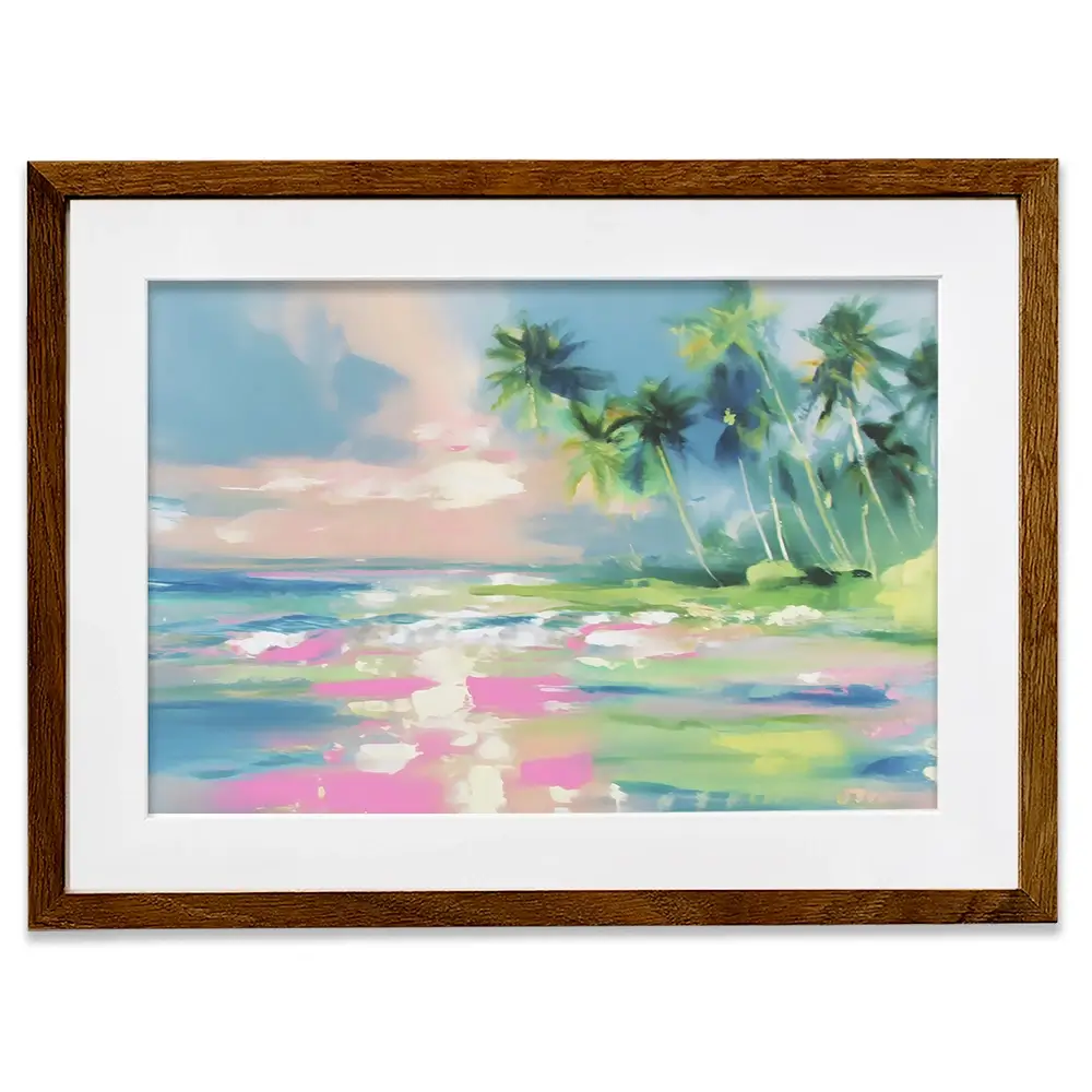 Hazy Sea View Framed Art Print Hazy Sea View Framed Art Print wall art product Franklyn Gregory - Independent