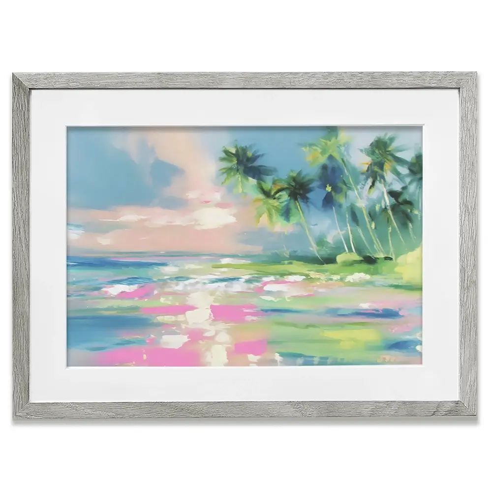 Hazy Sea View Framed Art Print Hazy Sea View Framed Art Print wall art product Franklyn Gregory - Independent