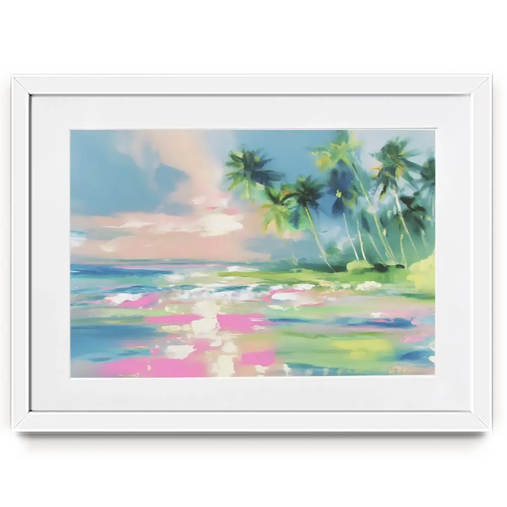 Hazy Sea View Framed Art Print Hazy Sea View Framed Art Print wall art product Franklyn Gregory - Independent