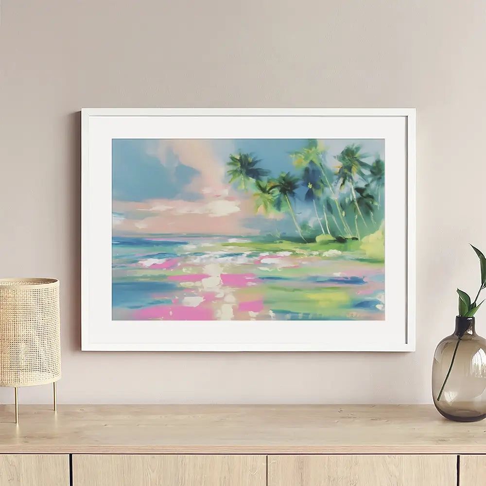 Hazy Sea View Framed Art Print Hazy Sea View Framed Art Print wall art product Franklyn Gregory - Independent