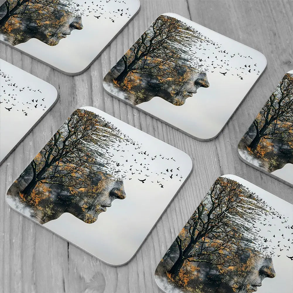 Headspace Coaster Set Headspace Coaster Set wall art product Art Print Shop