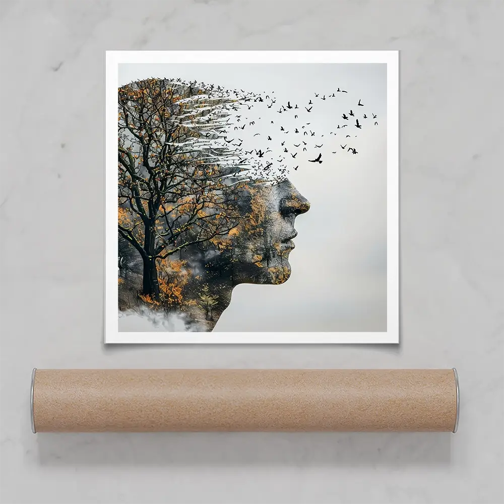 Headspace Square Art Print Headspace Square Art Print wall art product Art Print Shop