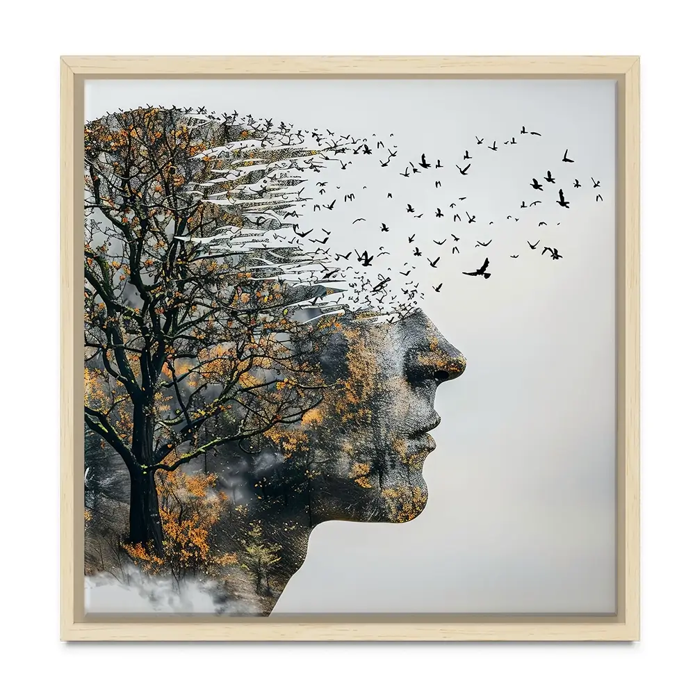 Headspace Square Canvas Print Headspace Square Canvas Print wall art product Art Print Shop