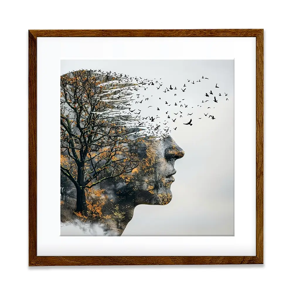 Headspace Square Framed Art Print Headspace Square Framed Art Print wall art product Art Print Shop