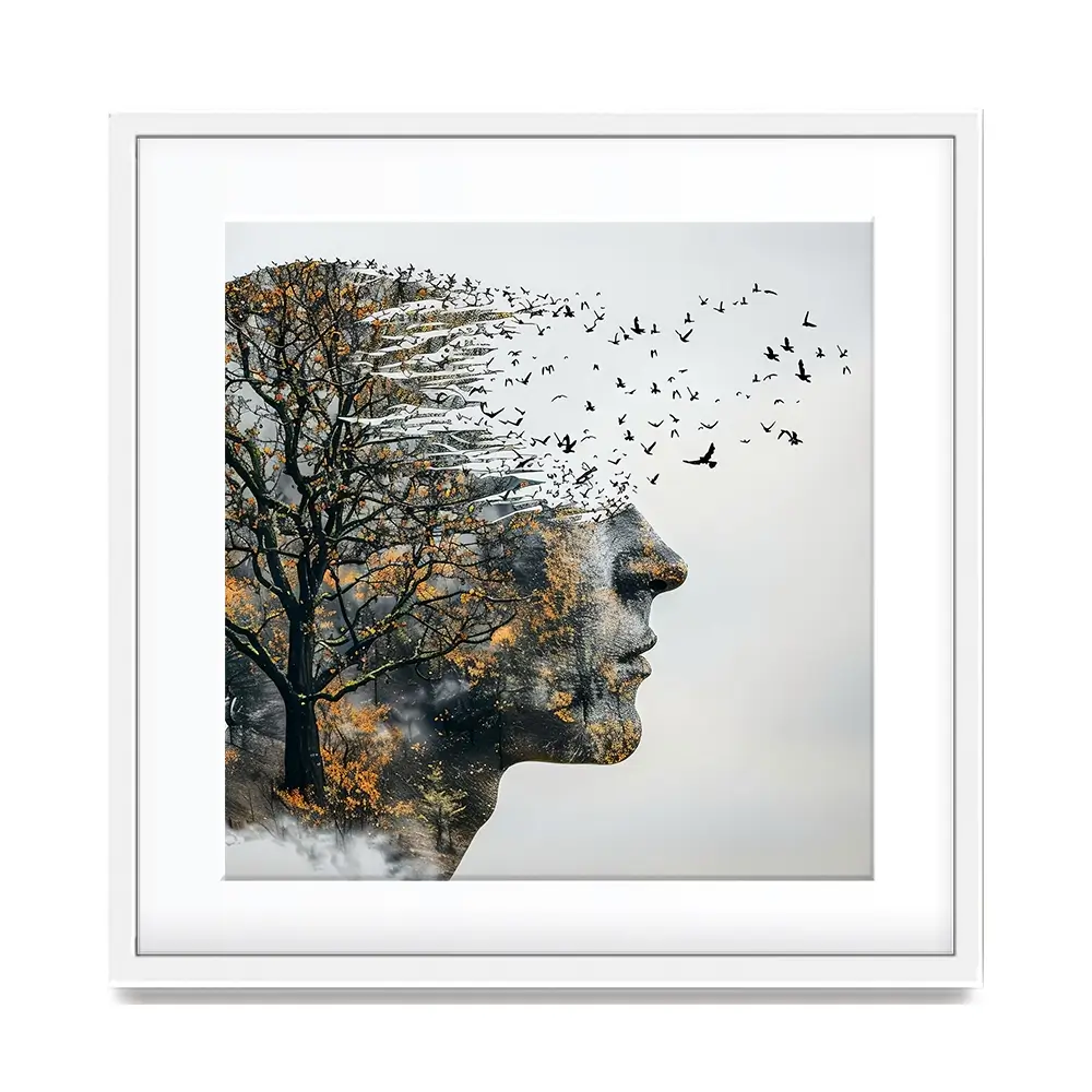 Headspace Square Framed Art Print Headspace Square Framed Art Print wall art product Art Print Shop