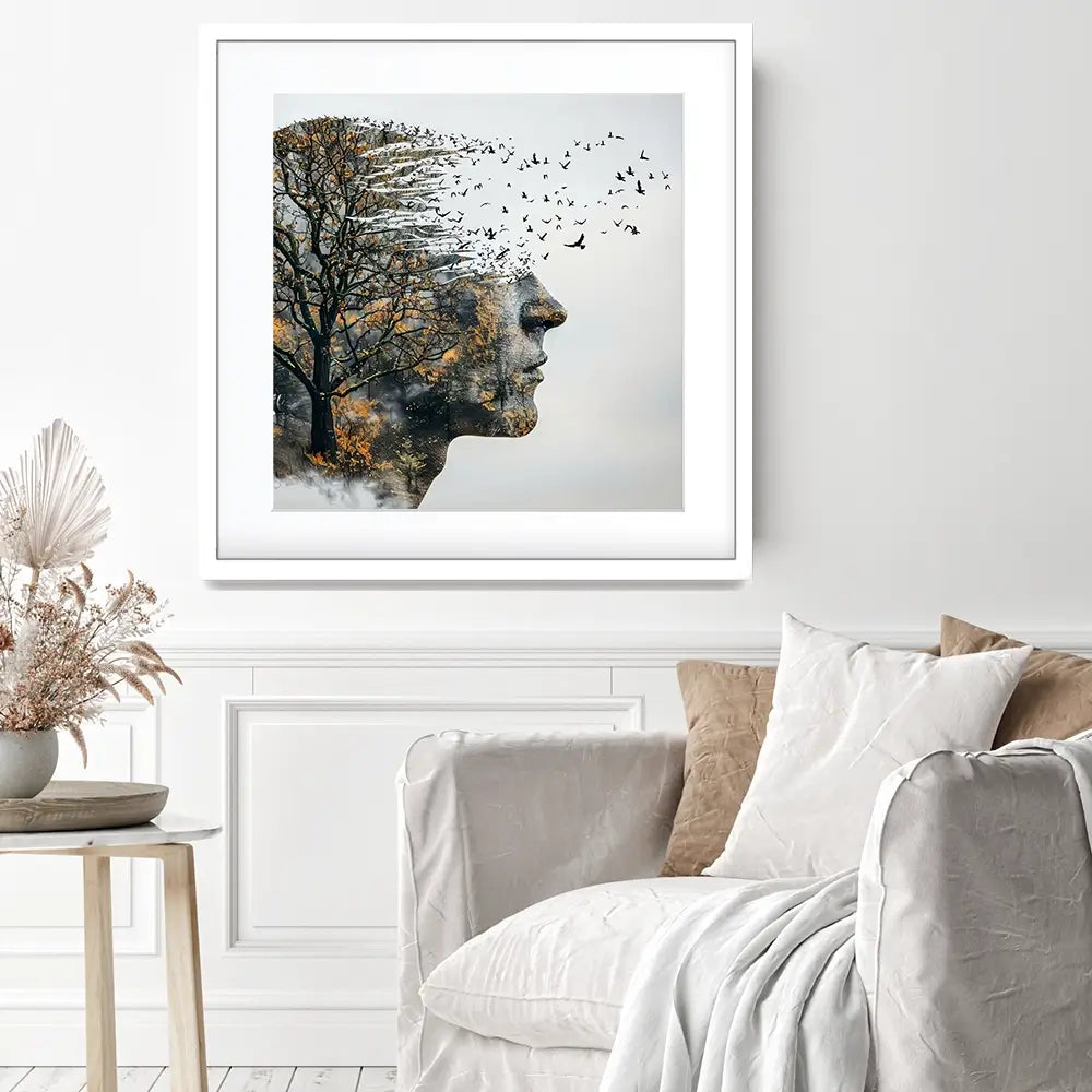 Headspace Square Framed Art Print Headspace Square Framed Art Print wall art product Art Print Shop