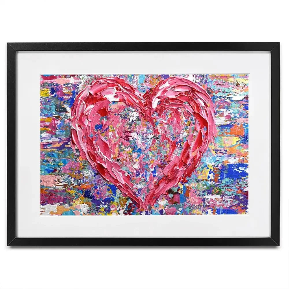 Heart Framed Art Print Heart Framed Art Print wall art product Olga Tkachyk