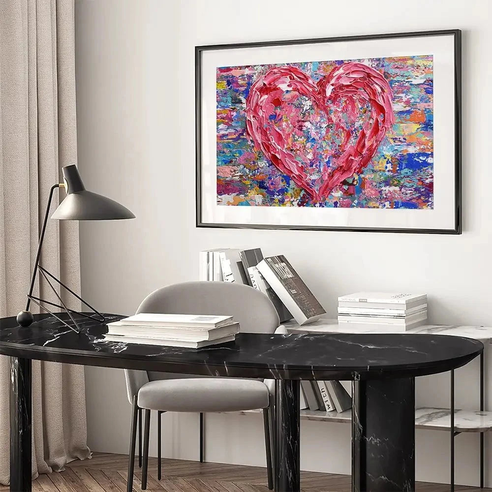 Heart Framed Art Print Heart Framed Art Print wall art product Olga Tkachyk