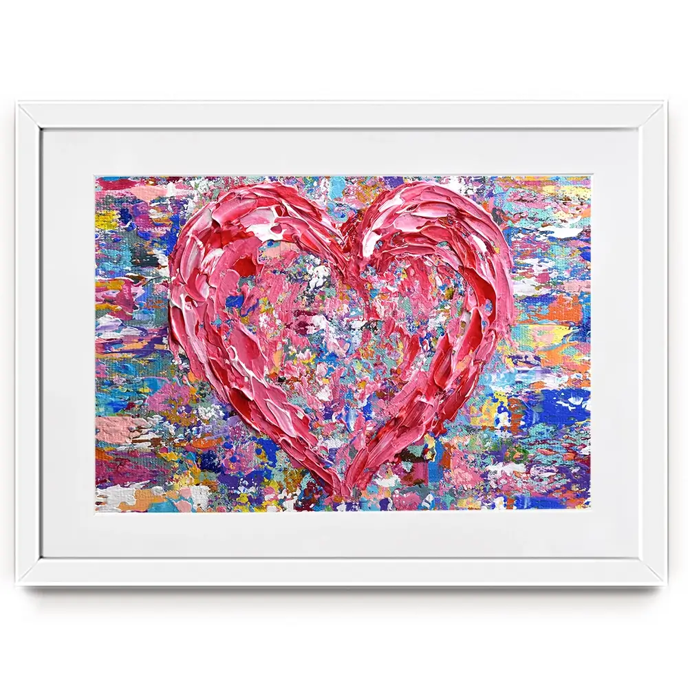 Heart Framed Art Print Heart Framed Art Print wall art product Olga Tkachyk