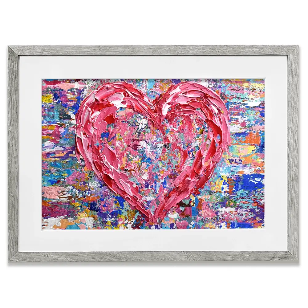 Heart Framed Art Print Heart Framed Art Print wall art product Olga Tkachyk