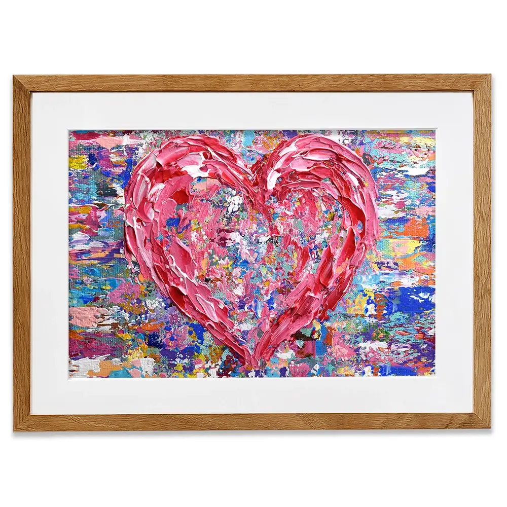 Heart Framed Art Print Heart Framed Art Print wall art product Olga Tkachyk
