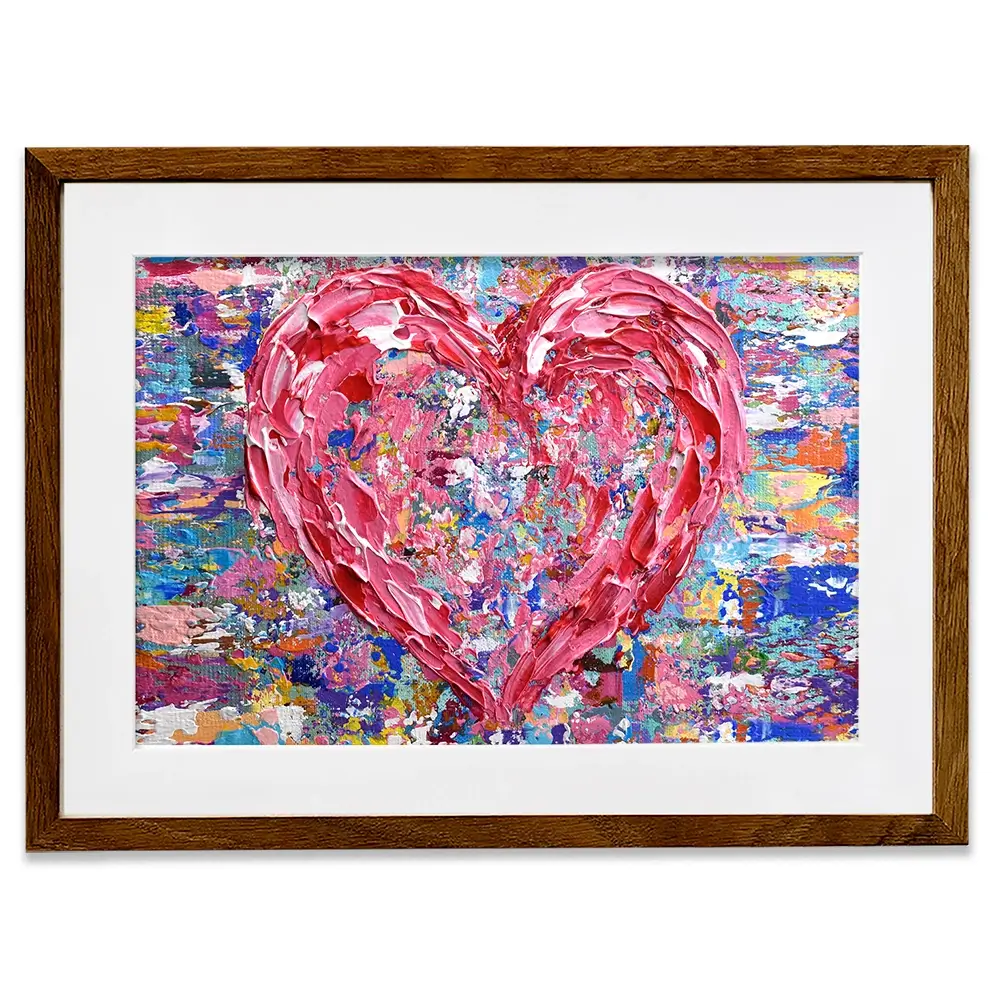 Heart Framed Art Print Heart Framed Art Print wall art product Olga Tkachyk
