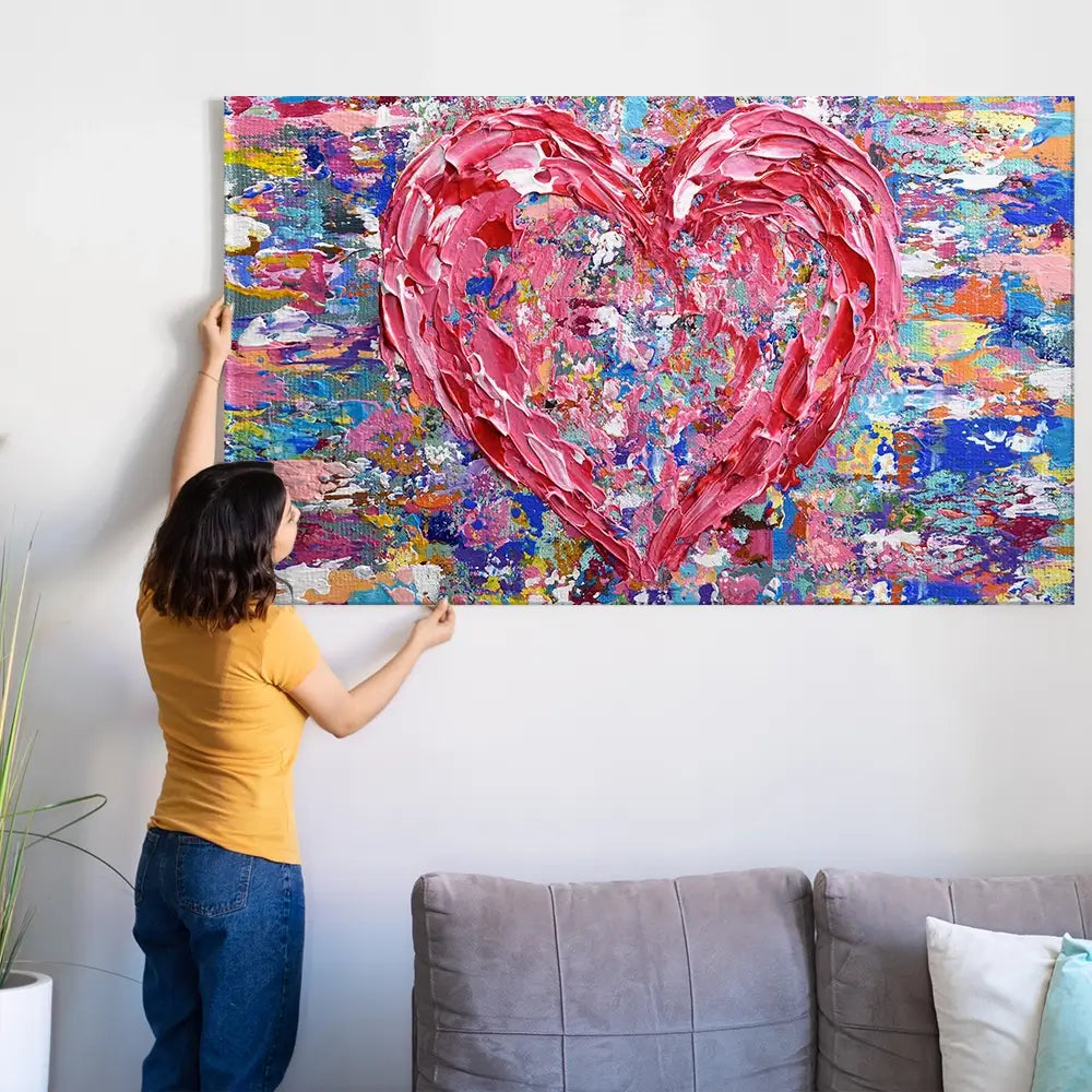 Heart Oversized Canvas Print Heart Oversized Canvas Print wall art product Art Print Shop