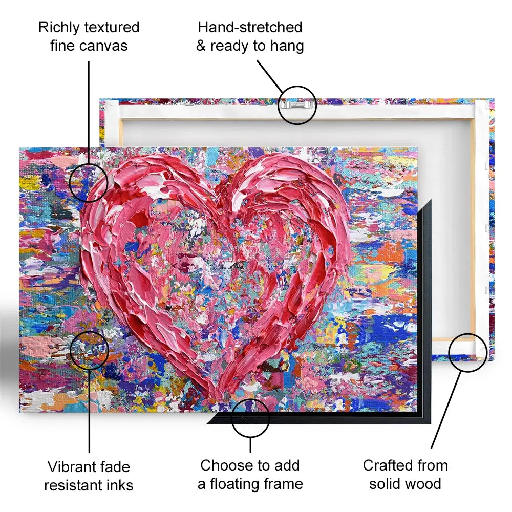 Heart Oversized Canvas Print Heart Oversized Canvas Print wall art product Olga Tkachyk