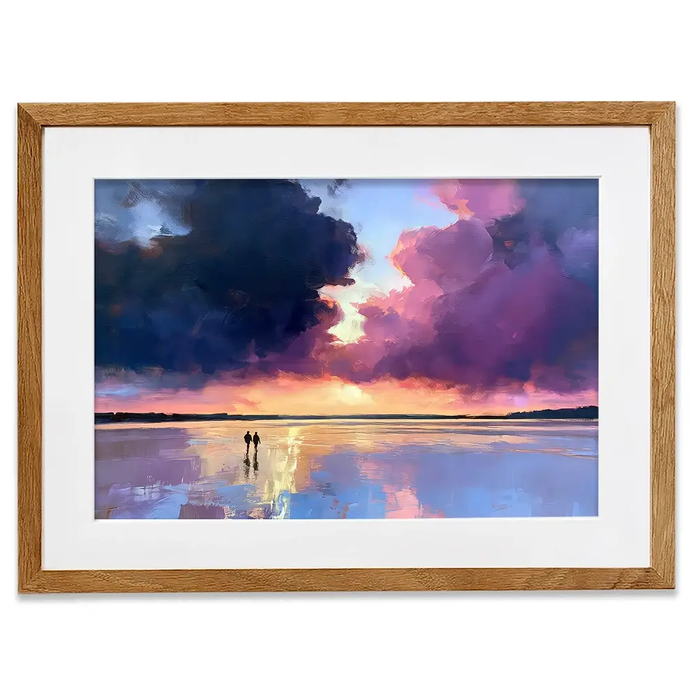 Heart To Heart Stroll Framed Art Print Heart To Heart Stroll Framed Art Print wall art product David Alexander Elder
