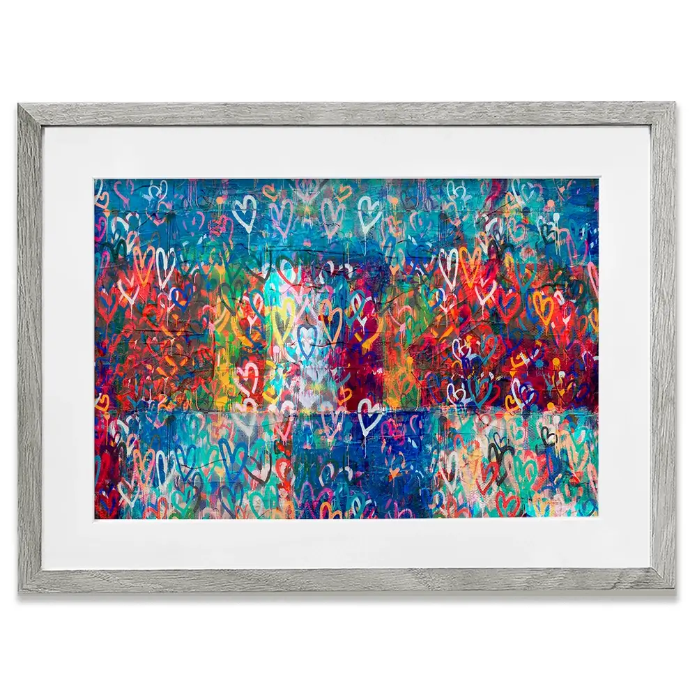 Hearts Everywhere Framed Art Print Hearts Everywhere Framed Art Print wall art product Svetlana Aleynikova