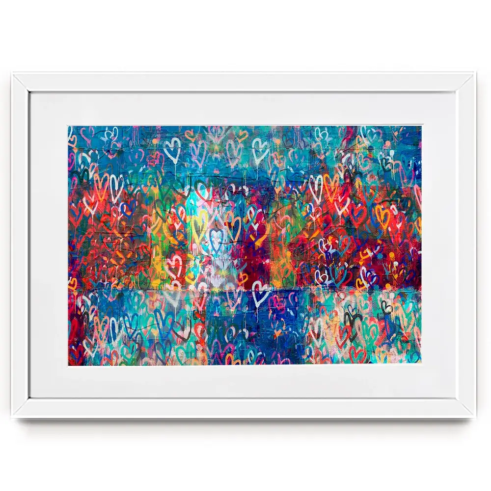 Hearts Everywhere Framed Art Print Hearts Everywhere Framed Art Print wall art product Svetlana Aleynikova