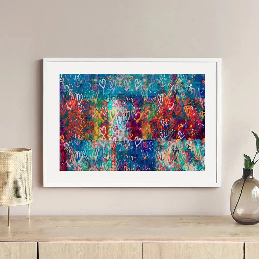 Hearts Everywhere Framed Art Print Hearts Everywhere Framed Art Print wall art product Svetlana Aleynikova