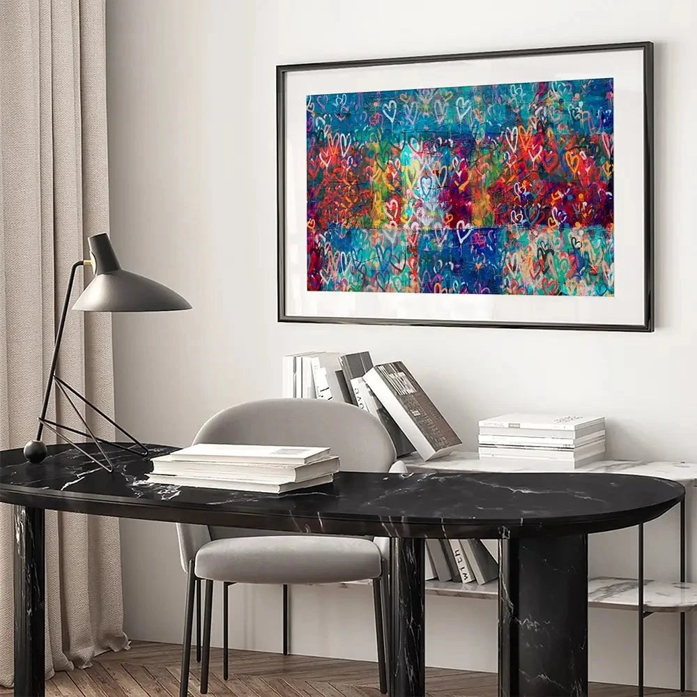 Hearts Everywhere Framed Art Print Hearts Everywhere Framed Art Print wall art product Svetlana Aleynikova