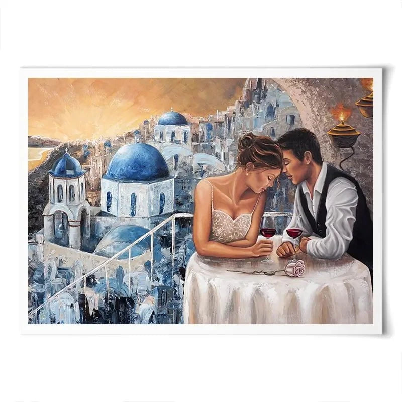 Heaven On Earth Santorini Art Print Heaven On Earth Santorini Art Print wall art product Isabella Karolewicz