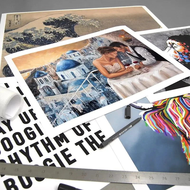 Heaven On Earth Santorini Art Print Heaven On Earth Santorini Art Print wall art product Isabella Karolewicz