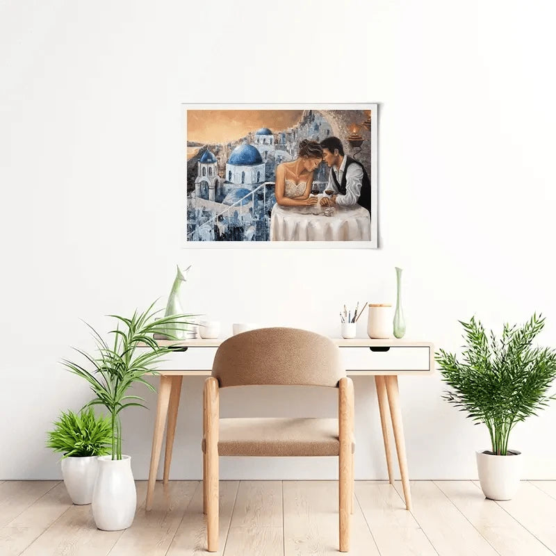 Heaven On Earth Santorini Art Print Heaven On Earth Santorini Art Print wall art product Isabella Karolewicz