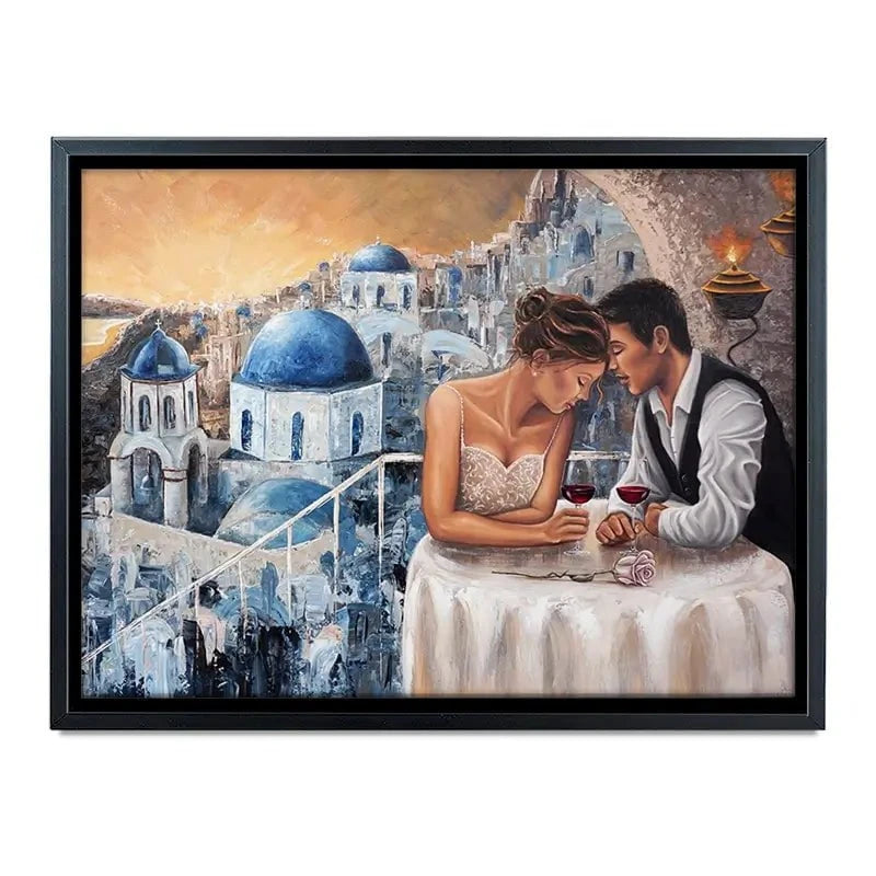 Heaven On Earth Santorini Canvas Print Heaven On Earth Santorini Canvas Print wall art product Isabella Karolewicz