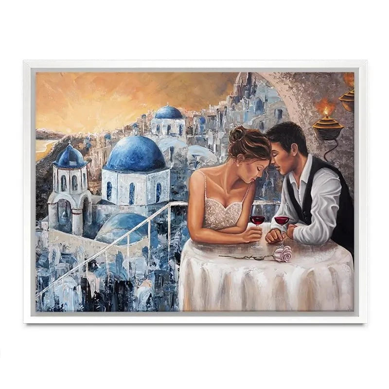 Heaven On Earth Santorini Canvas Print Heaven On Earth Santorini Canvas Print wall art product Isabella Karolewicz