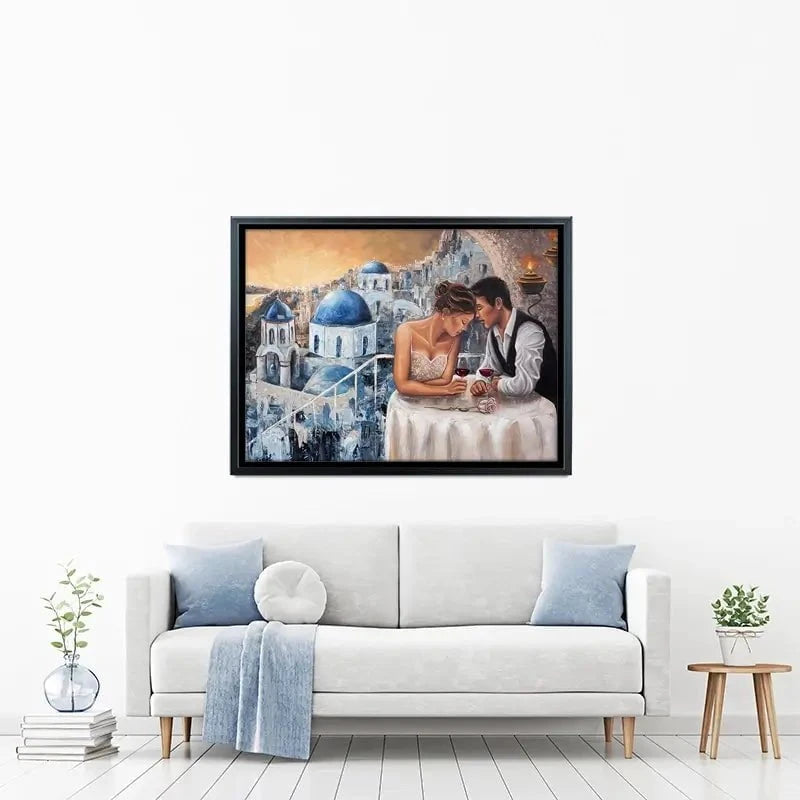 Heaven On Earth Santorini Canvas Print Heaven On Earth Santorini Canvas Print wall art product Isabella Karolewicz