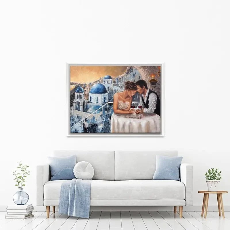 Heaven On Earth Santorini Canvas Print Heaven On Earth Santorini Canvas Print wall art product Isabella Karolewicz