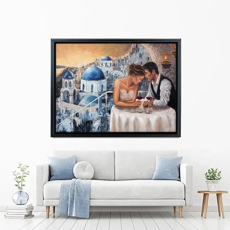 Heaven On Earth Santorini Canvas Print Heaven On Earth Santorini Canvas Print wall art product Isabella Karolewicz