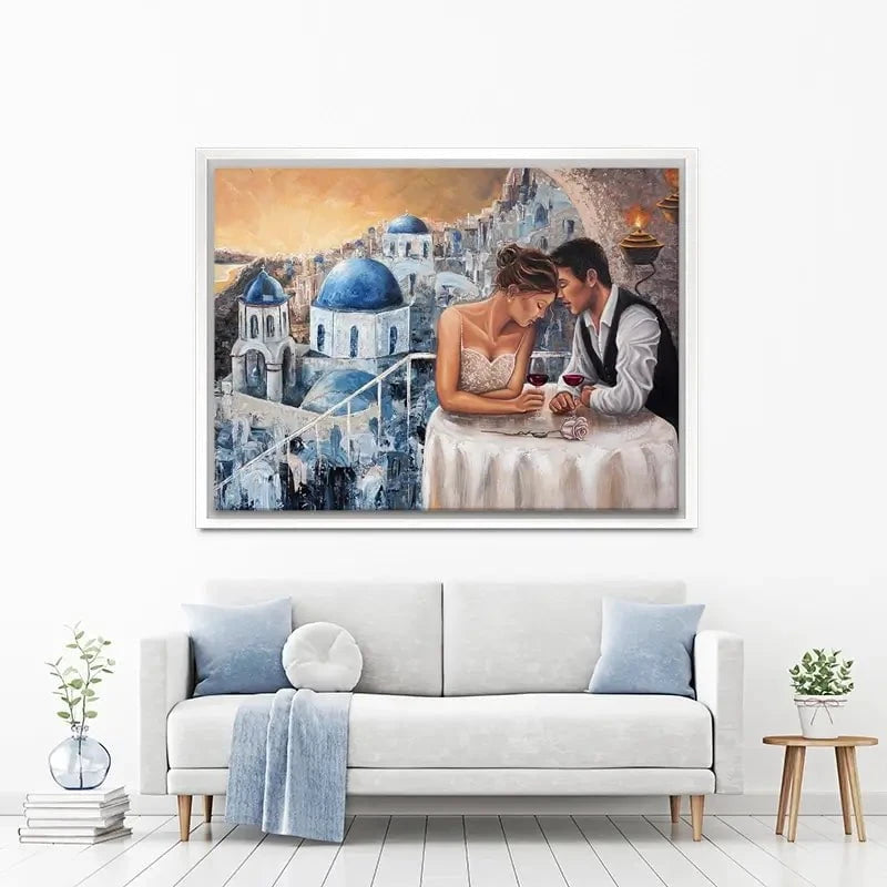 Heaven On Earth Santorini Canvas Print Heaven On Earth Santorini Canvas Print wall art product Isabella Karolewicz