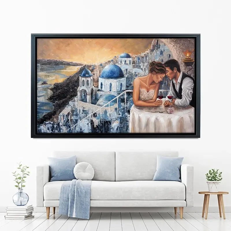 Heaven On Earth Santorini Canvas Print Heaven On Earth Santorini Canvas Print wall art product Isabella Karolewicz