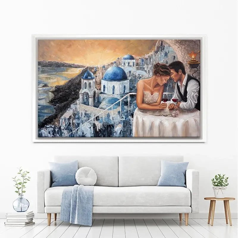Heaven On Earth Santorini Canvas Print Heaven On Earth Santorini Canvas Print wall art product Isabella Karolewicz