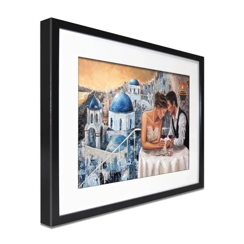 Heaven On Earth Santorini Framed Art Print Heaven On Earth Santorini Framed Art Print wall art product Isabella Karolewicz