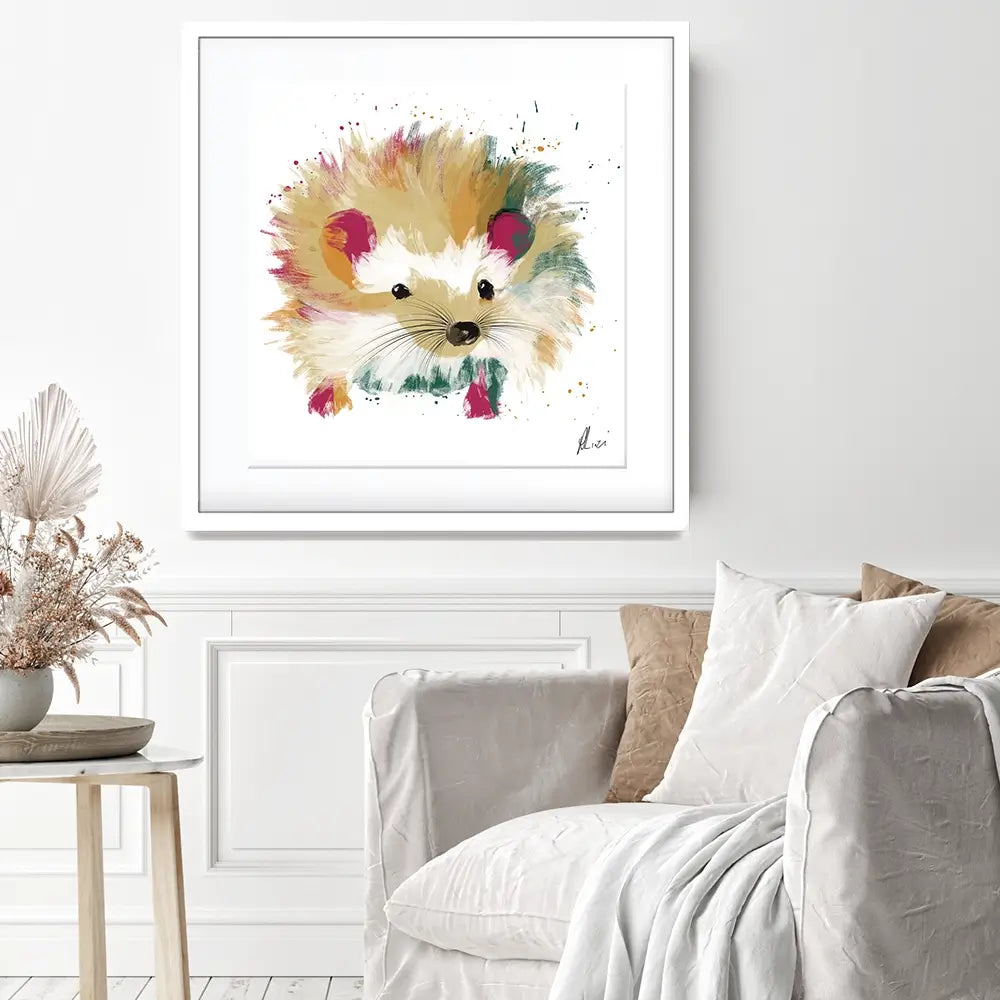 Hedgehog Framed Art Print Hedgehog Framed Art Print wall art product Aimee Linzi