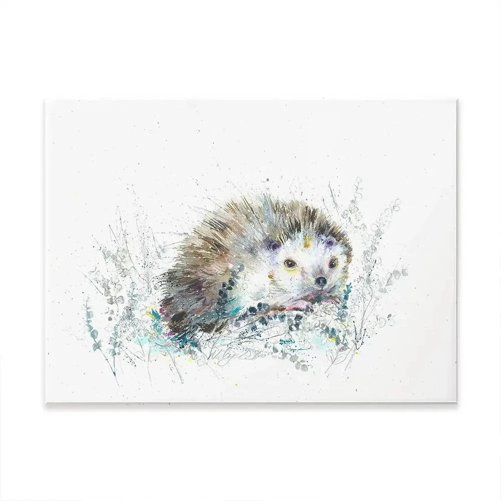 Hello Hedgehog Canvas Print Hello Hedgehog Canvas Print wall art product Nicola Jane Rowles
