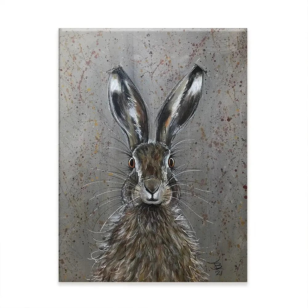 Henry The Hare Canvas Print Henry The Hare Canvas Print wall art product Jane Brookshaw