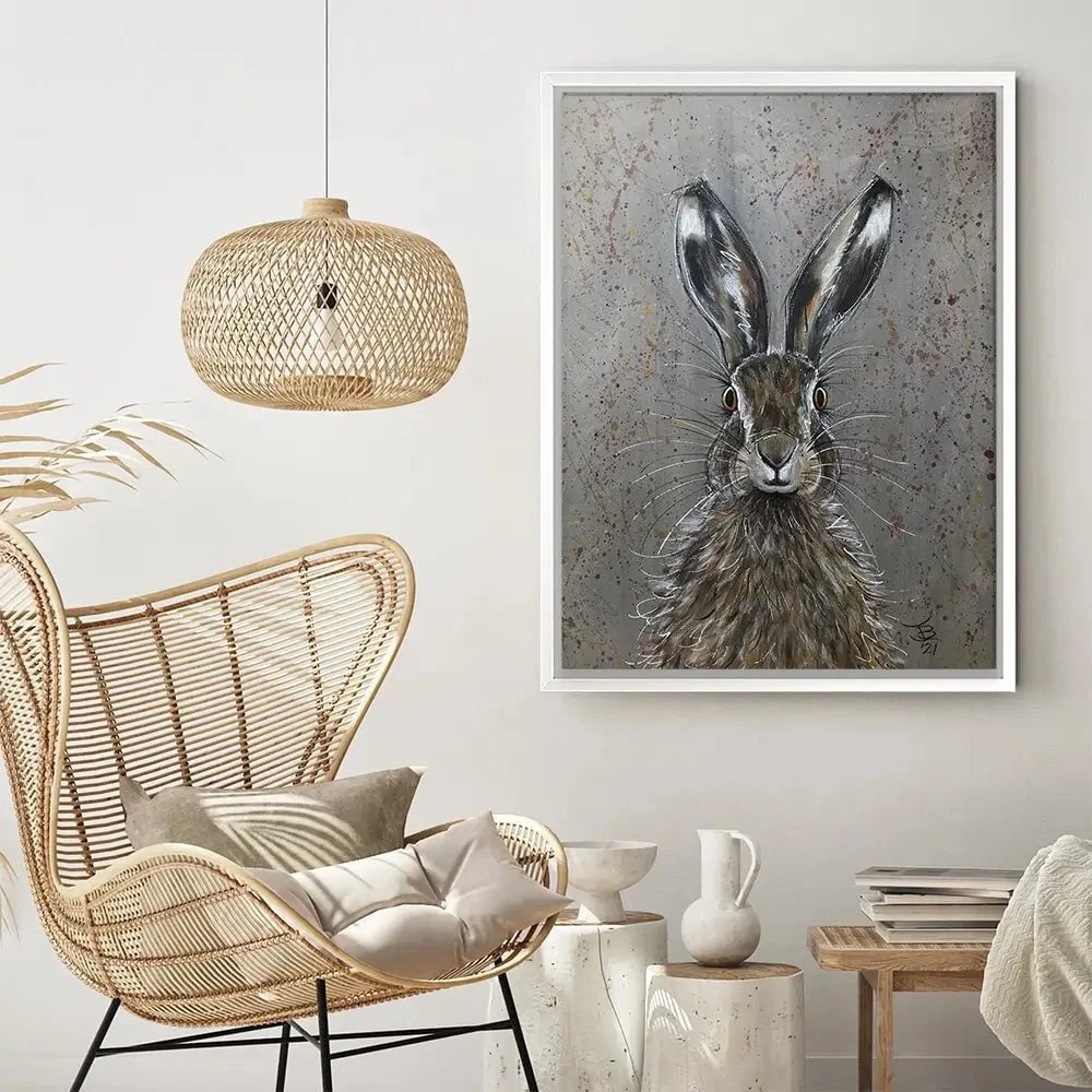 Henry The Hare Canvas Print Henry The Hare Canvas Print wall art product Jane Brookshaw