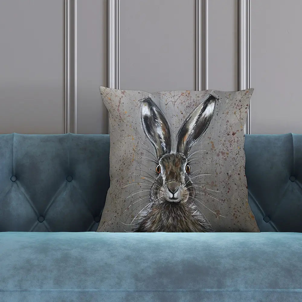 Henry The Hare Cushion Henry The Hare Cushion wall art product Jane Brookshaw