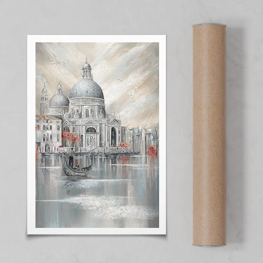 Her City His Heart Art Print Her City His Heart Art Print wall art product Isabella Karolewicz